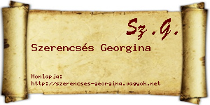 Szerencsés Georgina névjegykártya